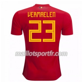 Maillot de Foot Belgique Vermaelen 23 Domicile Coupe du monde 2018
